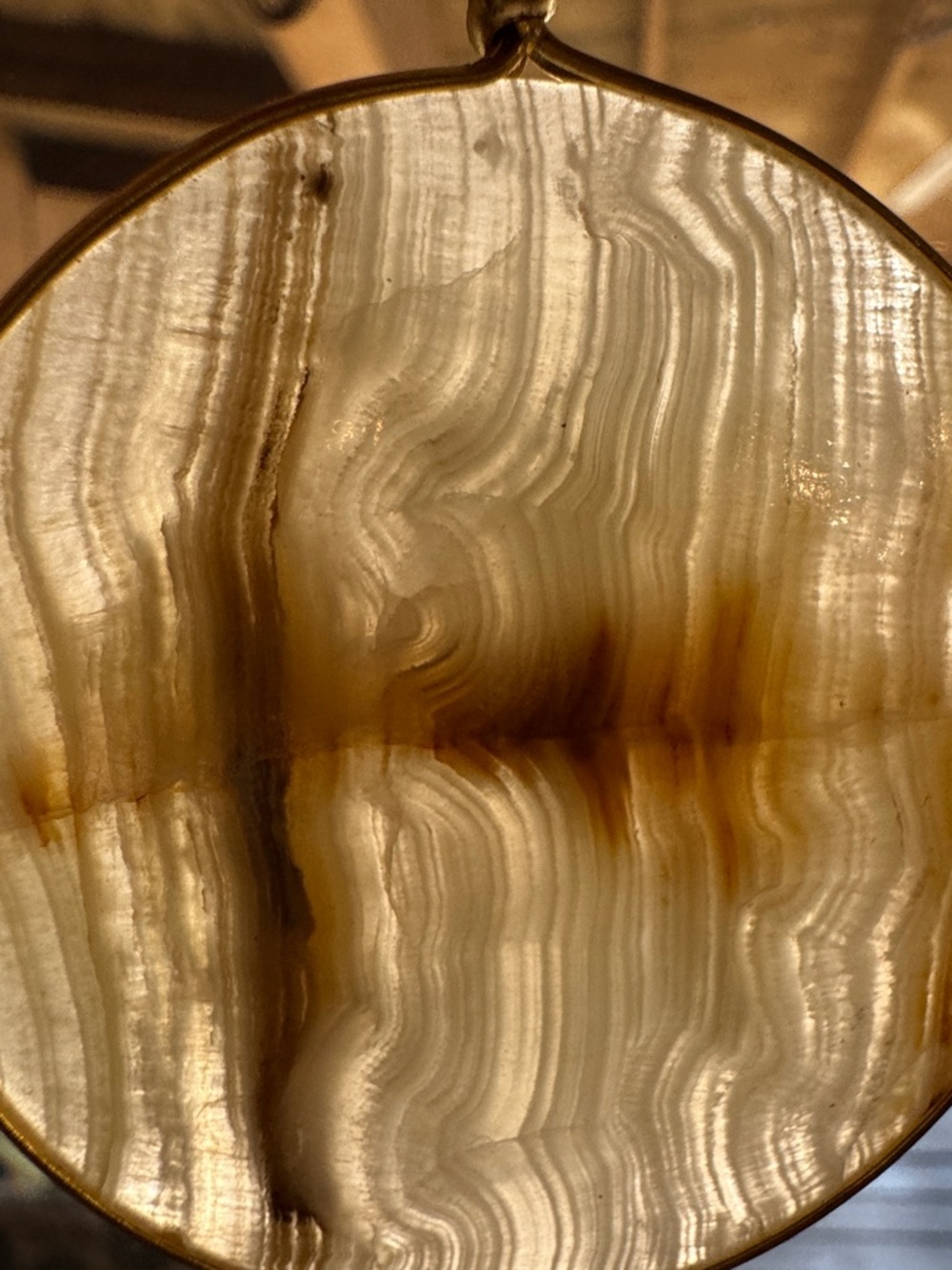 70s Vintage Agate Pendant Necklace - Picture 6 of 13